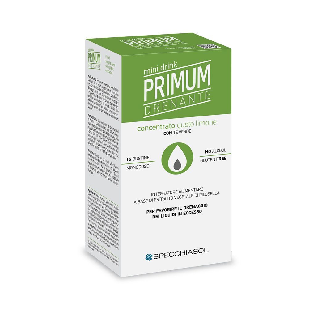 Primum Integratore Drenante Minidrink Limone 15 Stick