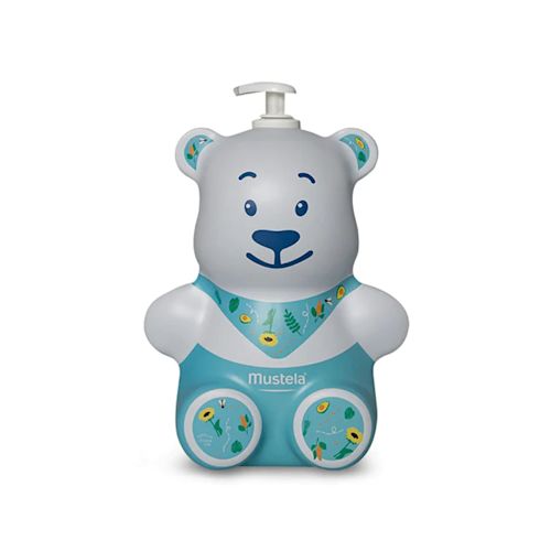 image - 984815074 - Copriflacone in alluminio riciclato a forma di orsetto, ideale per proteggere il flacone di detergente delicato durante il bagnetto del neonato. - 4866373_2.jpg