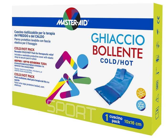 M-aid Sport Ghiaccio Bollente Cuscino Terapia Caldo Freddo 10x16cm 1 Pezzo