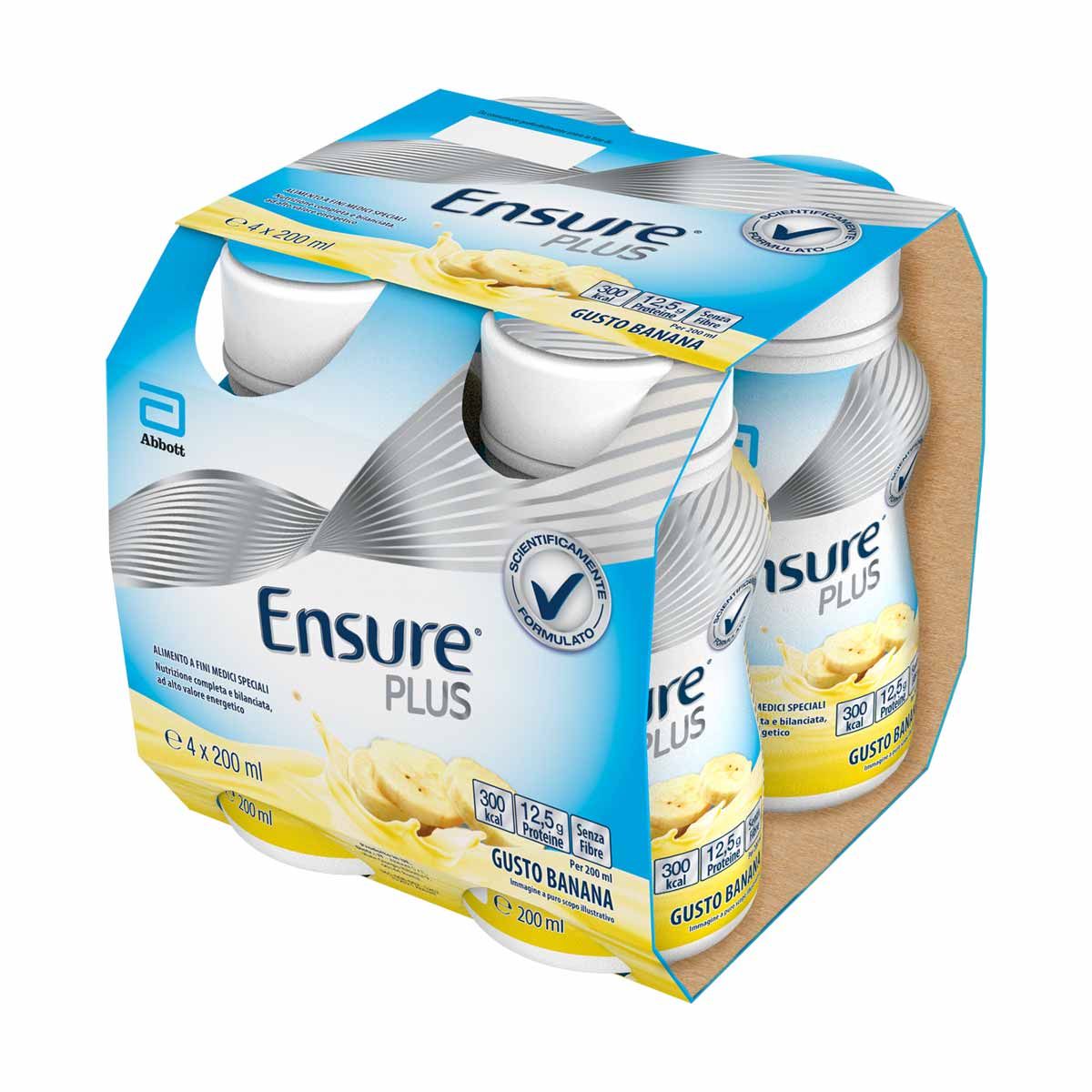 Ensure Plus Supplemento Nutrizionale Banana 4x200ml