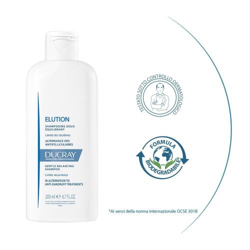 979096310 - Ducray Elution Shampoo Equilibrante Delicato anti-forfora 200ml - 4704098_4.jpg