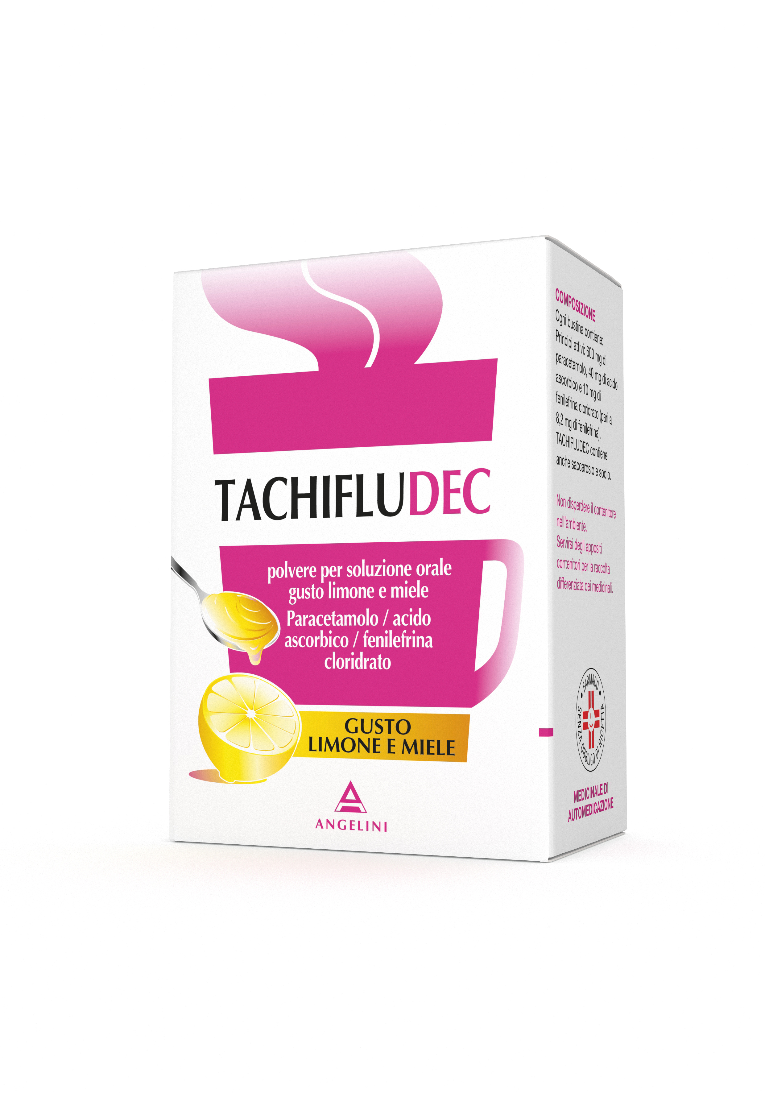 Tachifludec Polvere Soluzione Orale Limone e Miele 16 bustine