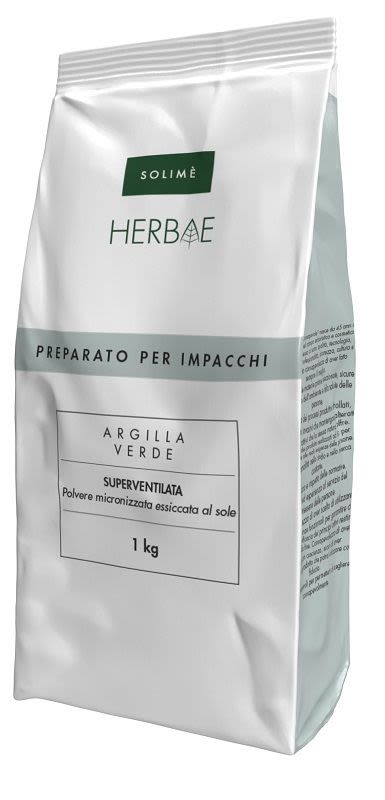 image - 913114462 - Solimè Herbae Argilla Verde Superventilata Preparato per impacchi 1kg - 4717075_2.jpg