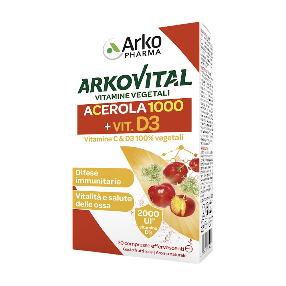 image - 985387719 - ARKOVITAL VITAMINE C+D3 20 COMPRESSE EFFERVESCENTI GUSTO FRUTTI ROSSI - 4711375_2.jpg