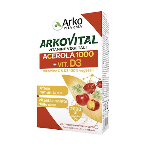 image - 985387719 - ARKOVITAL VITAMINE C+D3 20 COMPRESSE EFFERVESCENTI GUSTO FRUTTI ROSSI - 4711375_2.jpg