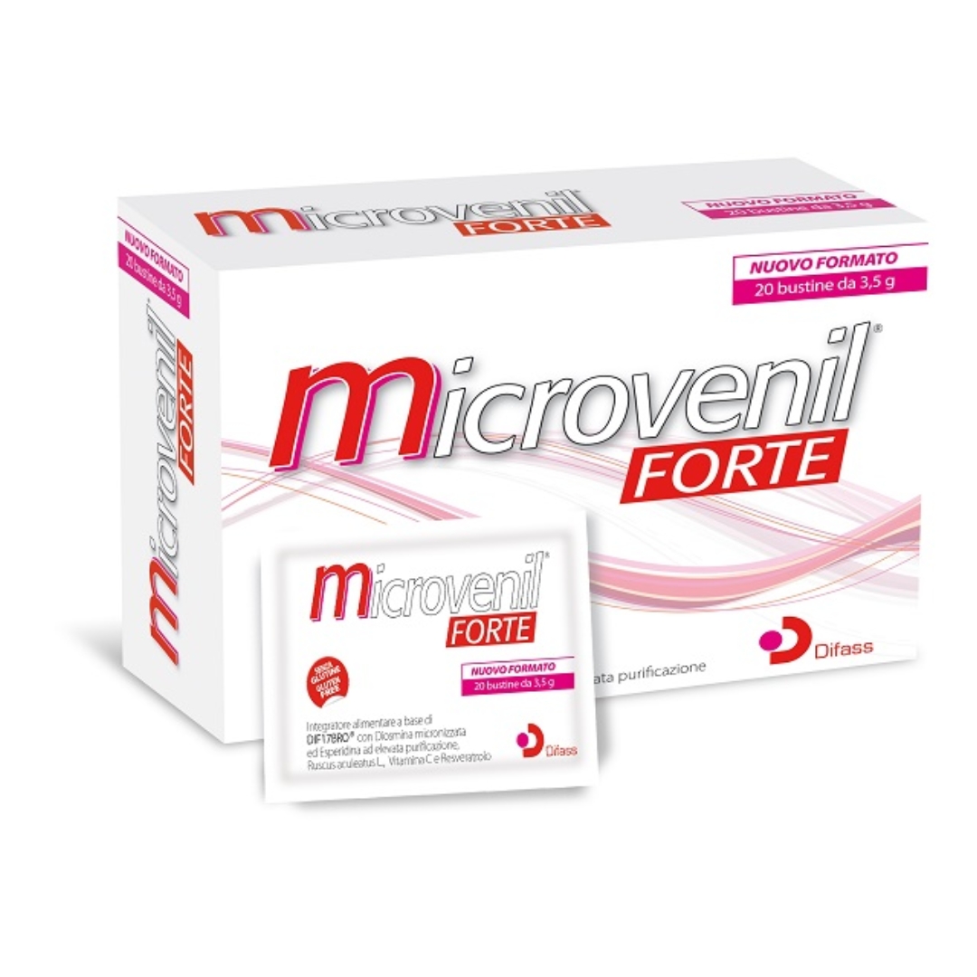 Microvenil Forte Integratore Microcircolo E Fragilità Capillare 20 Bustine
