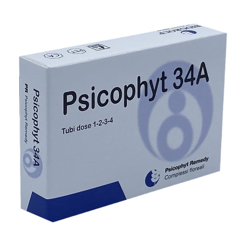 image - 937026211 - Psicophyt Remedy 34A è un preparato a base di estratti floreali, confezionato in 4 tubi da 1,2 g, utile per situazioni di stress psicofisico. - 4873193_2.jpg