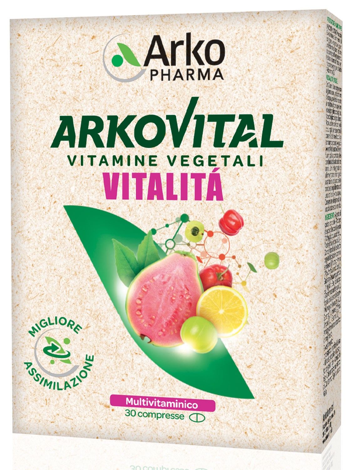 Arkovital Vitalità Integratore Vitamine Vegetali 30 Compresse