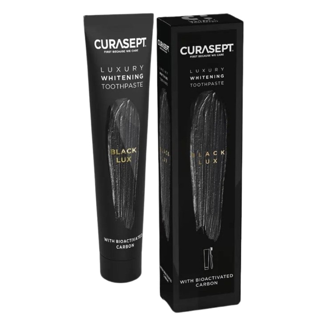 Curasept Luxury Whitening Black Gel Dentifricio Sbiancante 75ml