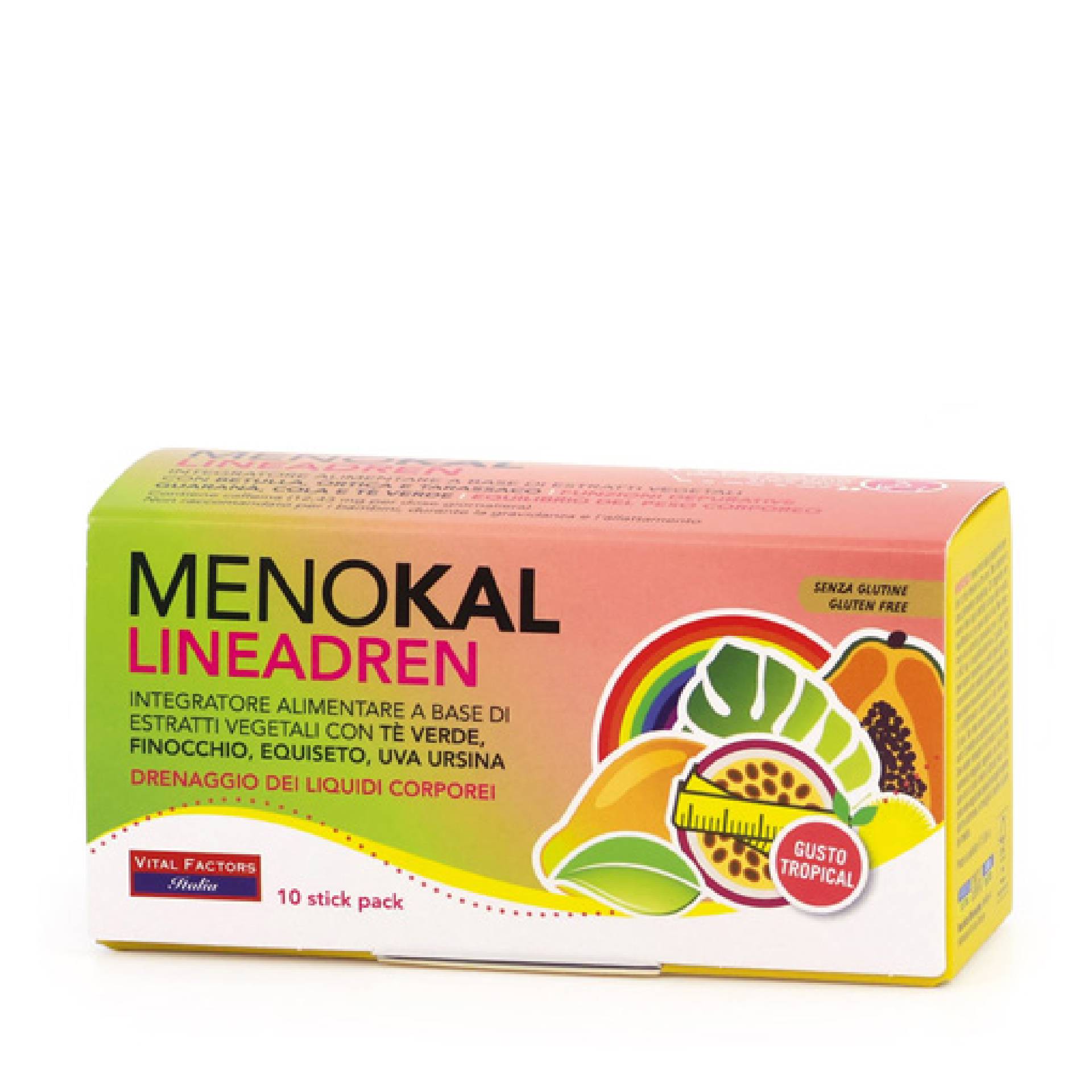 Menokal Lineadren Tropical Integratore Drenante 10 Stick