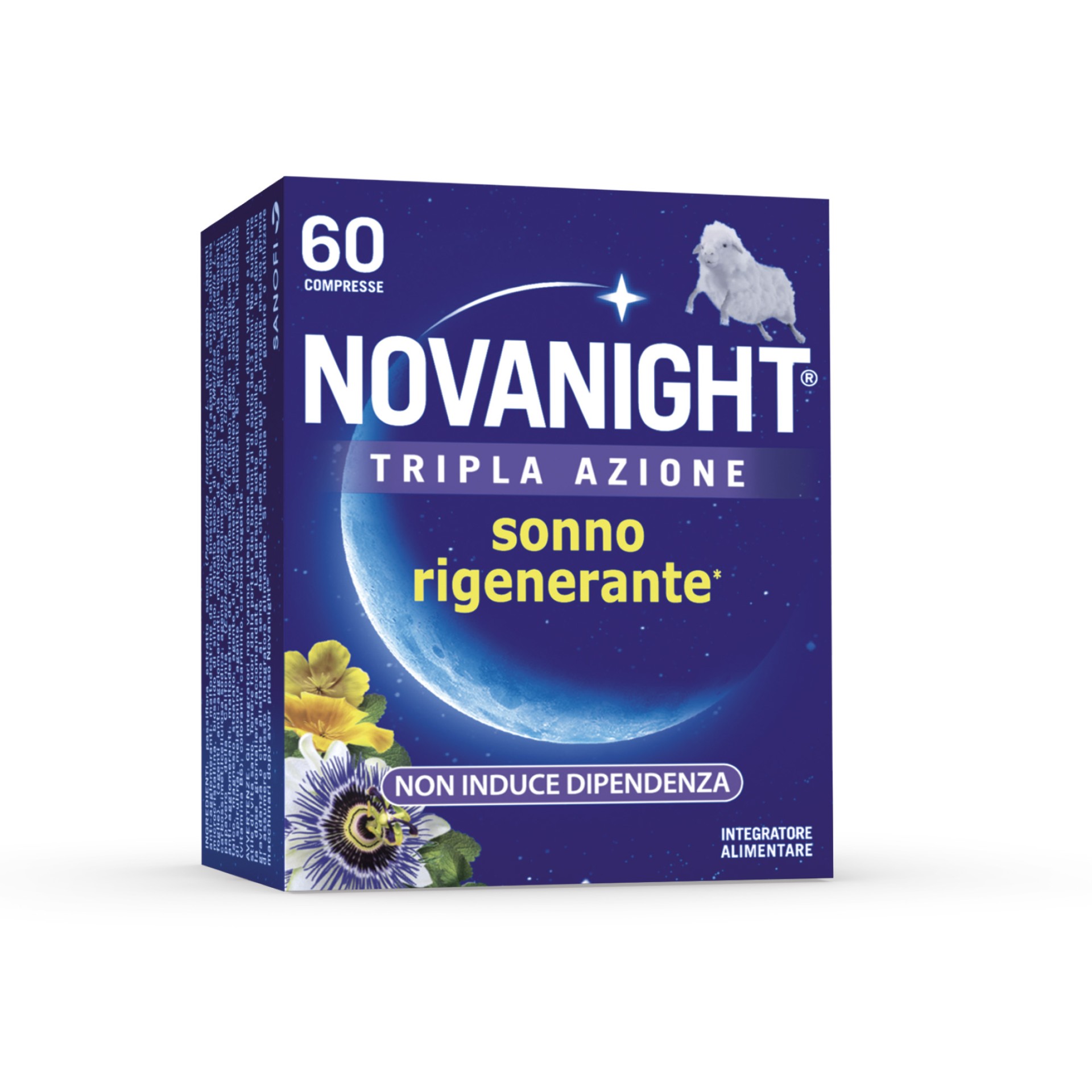 Novanight Tripla Azione Con Melissa E Melatonina Per Dormire, Senza Glutine 60 Compresse