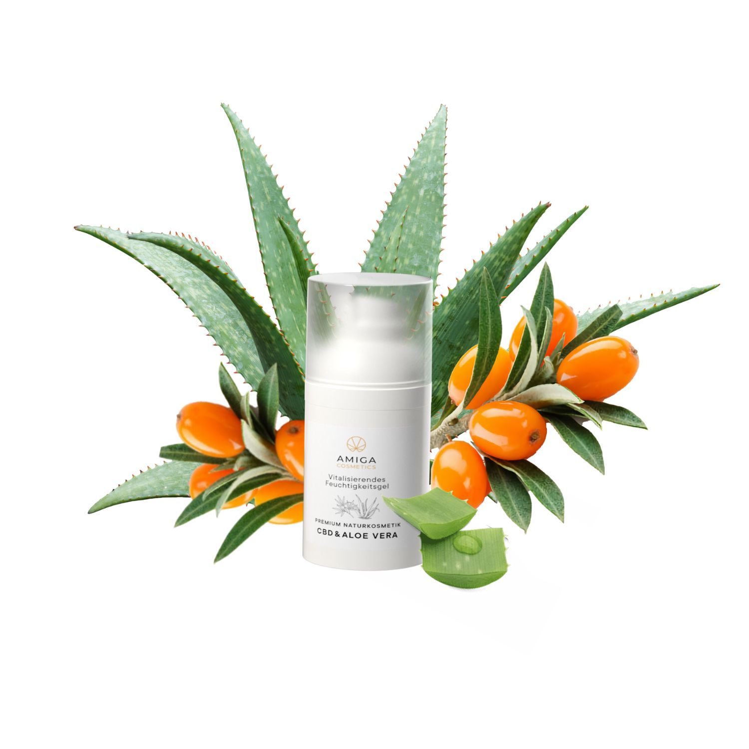 image - 984835898 - Amiga Cosmetics Gel Idratante Rivitalizzante con CBD e Aloe Vera 30ml - 4741404_3.jpg