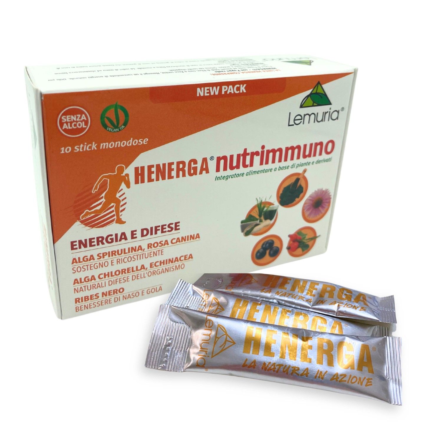 Henerga Nutrimmuno Integratore Energia E Difese 10 Stick