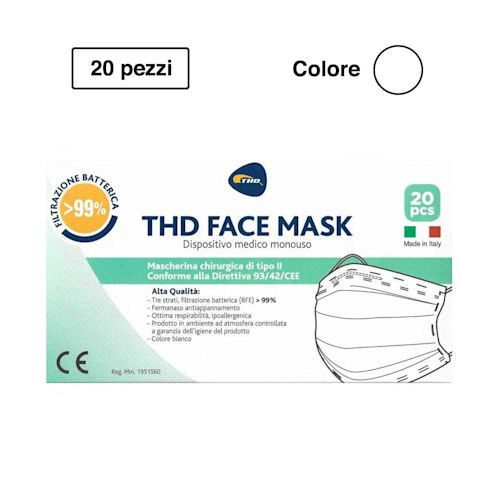 980517306 - MASCHERINA CHIRURGICA THD MASK 20 PEZZI