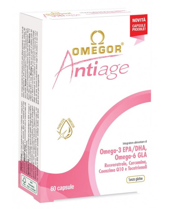 Omegor Antiage Integratore Omega-3 60 Capsule