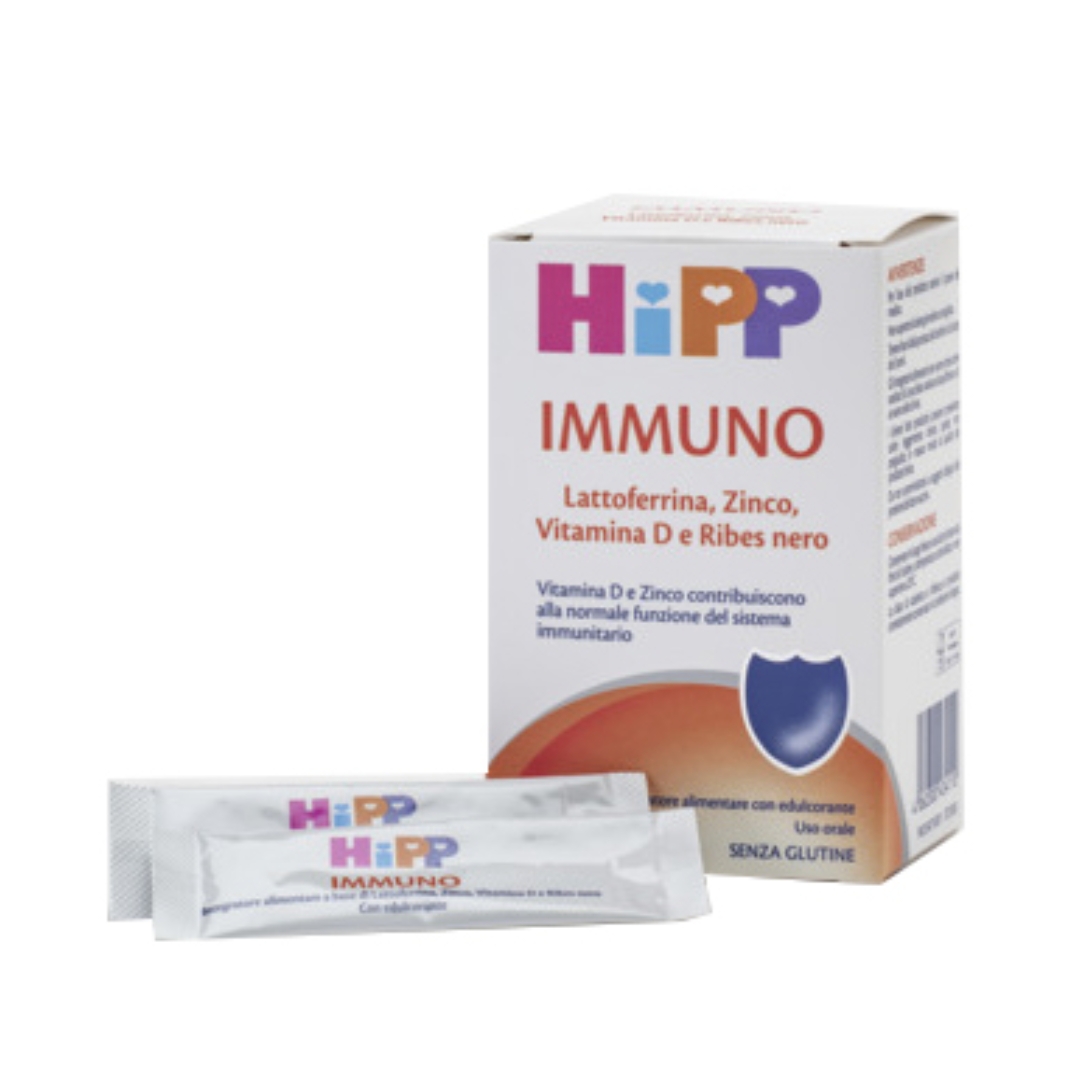 Hipp Immuno Integratore Difese Immunitarie Bambini 20 Stick Pack