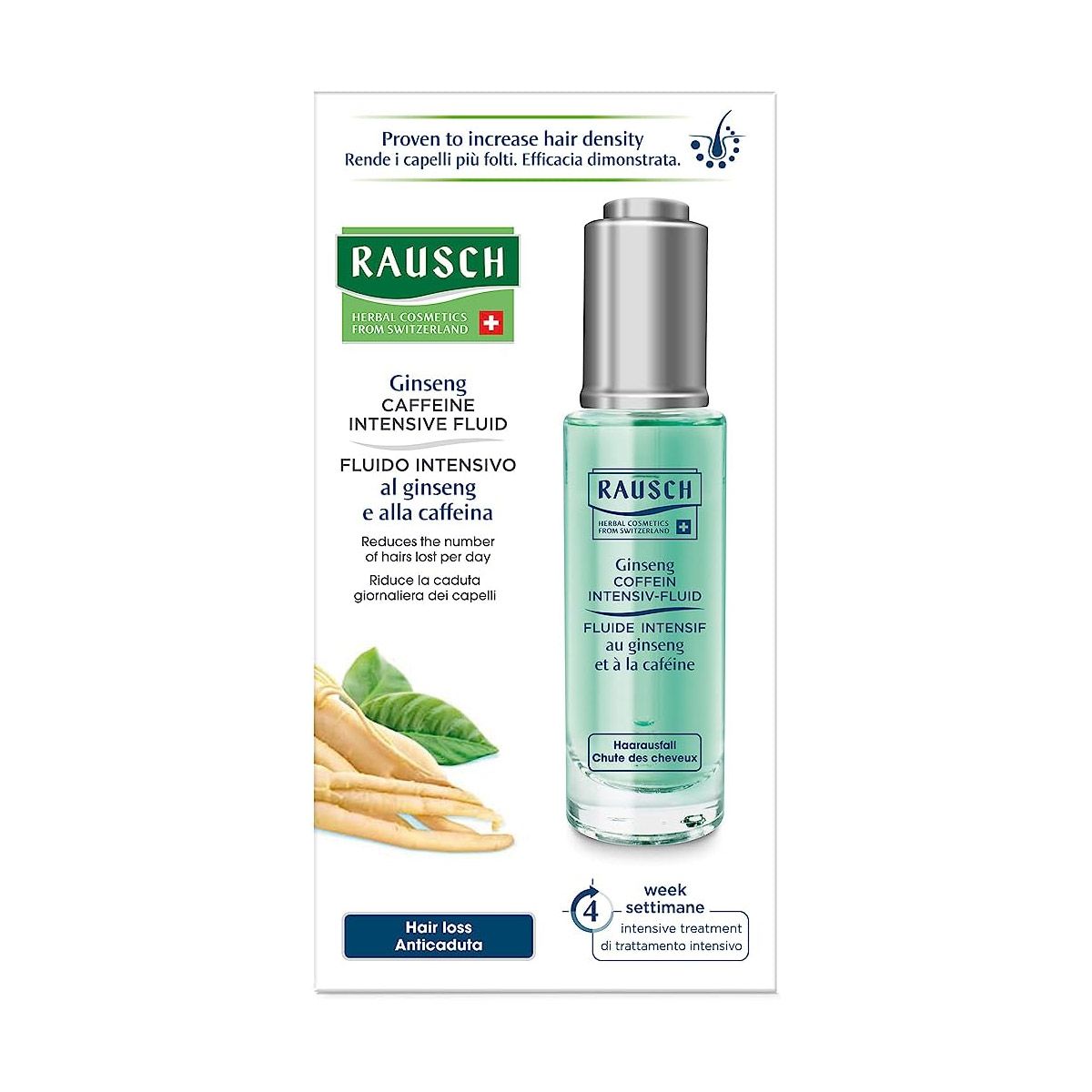 Rausch Fluido Intensivo Ginseng Caffeina Anti-Caduta Capelli 30ml