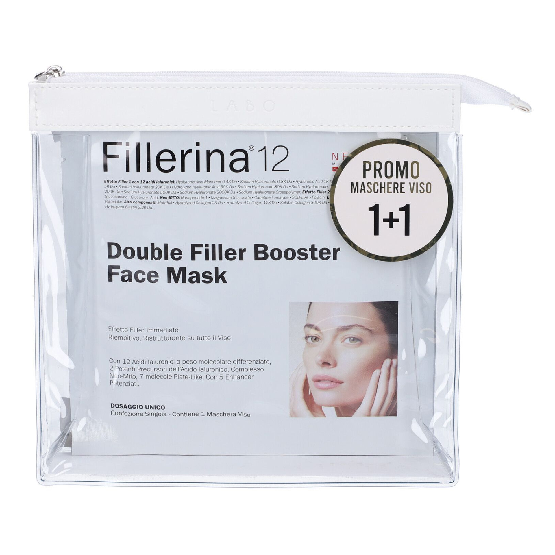 989854346 - PROMO FILLERINA BOOSTER FACE MASK 25 ML + 1 IN OMAGGIO 25 ML - 4807861_1.jpg
