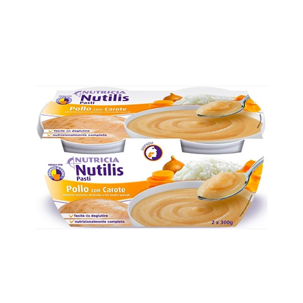 Nutilis Pasti Pollo Con Carote 2x300g