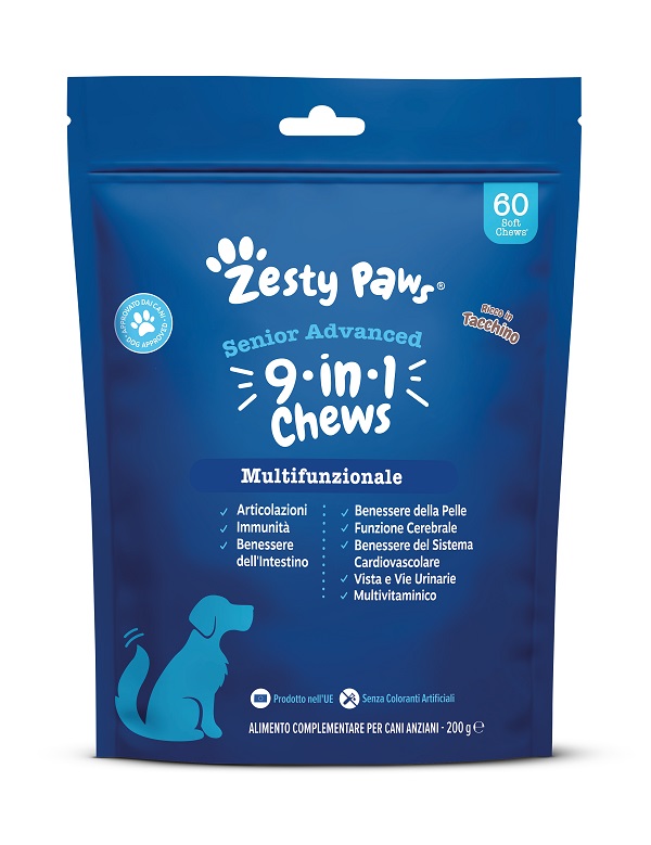 Zesty Paws Senior Advanced 9 In 1 60 Chews Turkey