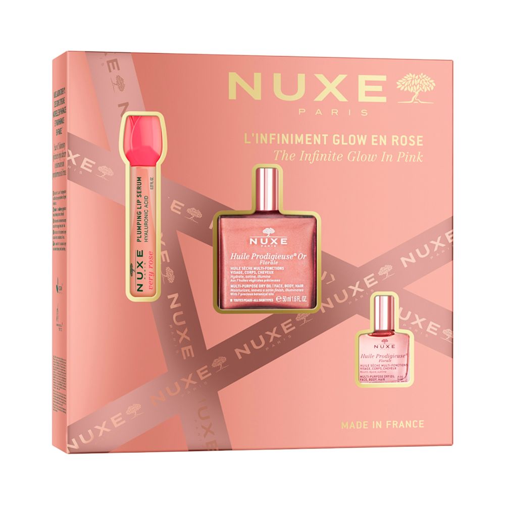 950963557 - NUXE COFFRET HPFO GLOW 2025 1 HUILE PRODIGIEUSE OR FLORALE 50 ML + 1 HUILE PRODIGIEUSE FLORALE 10 ML + 1 VERY ROSE PLUMPING LIP SERUM 10 ML - 4834472_1.jpg