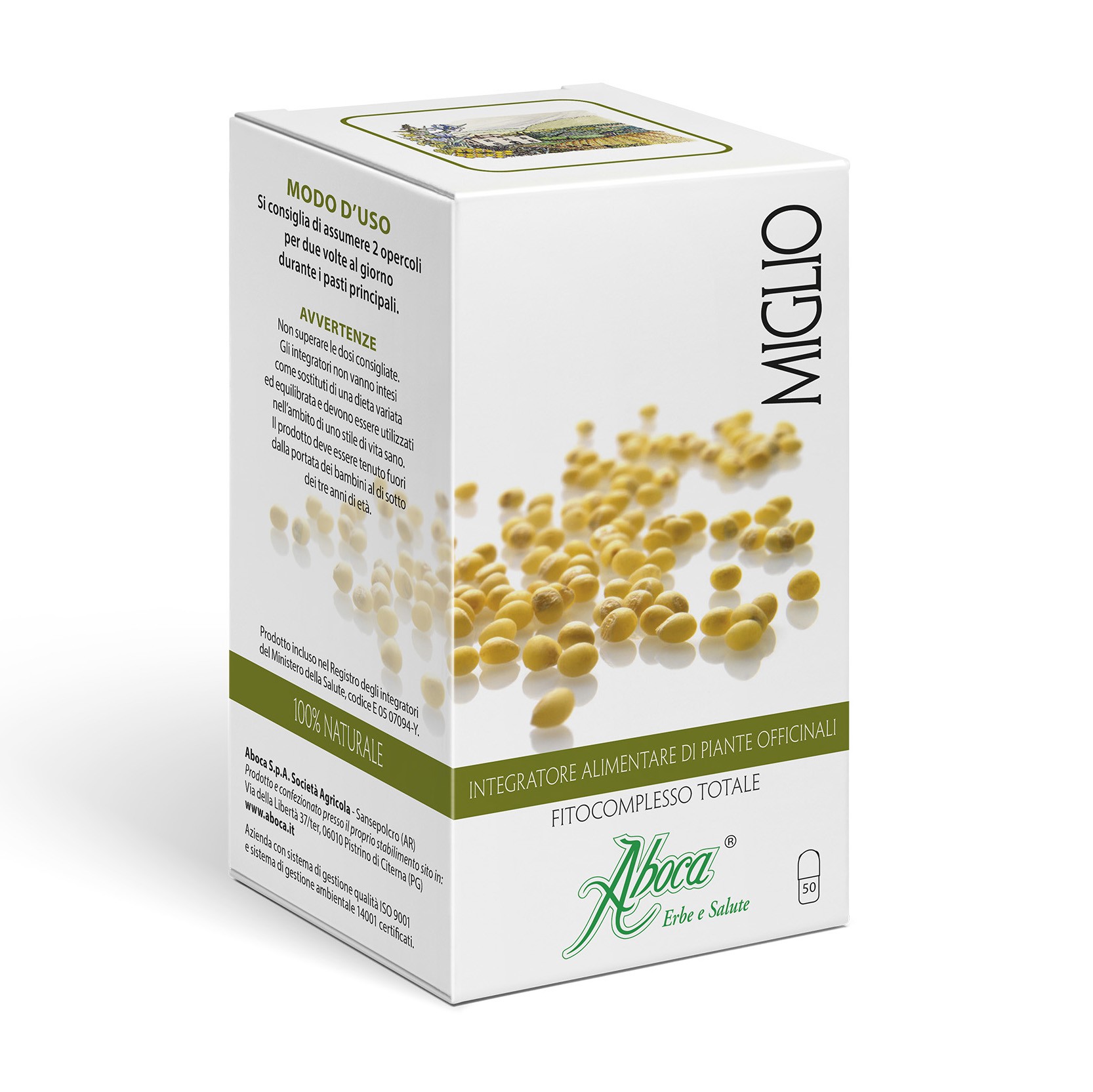 Aboca Miglio Integratore Pelle E Unghie 50 Opercoli