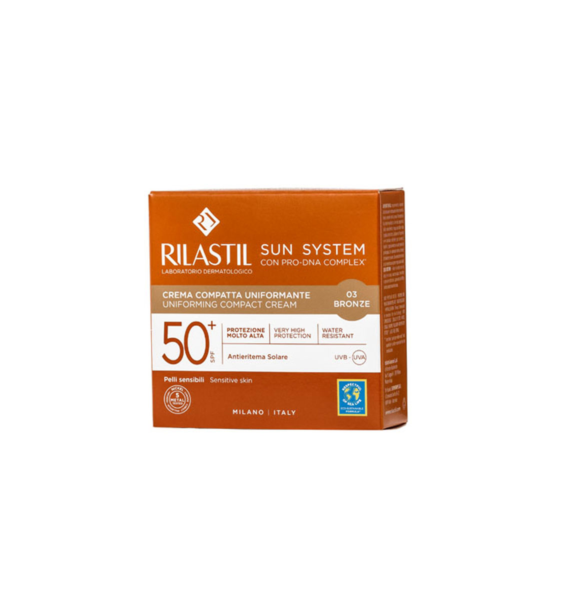 Rilastil Sun System Crema Compatta SPF 50+ Bronze 10ml