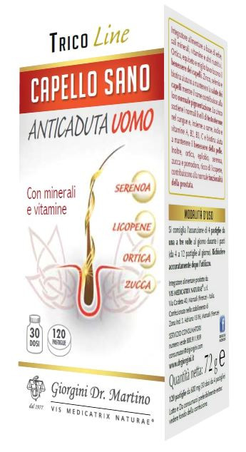 Capello Sano Integratore Anti-Caduta Uomo 120 Pastiglie