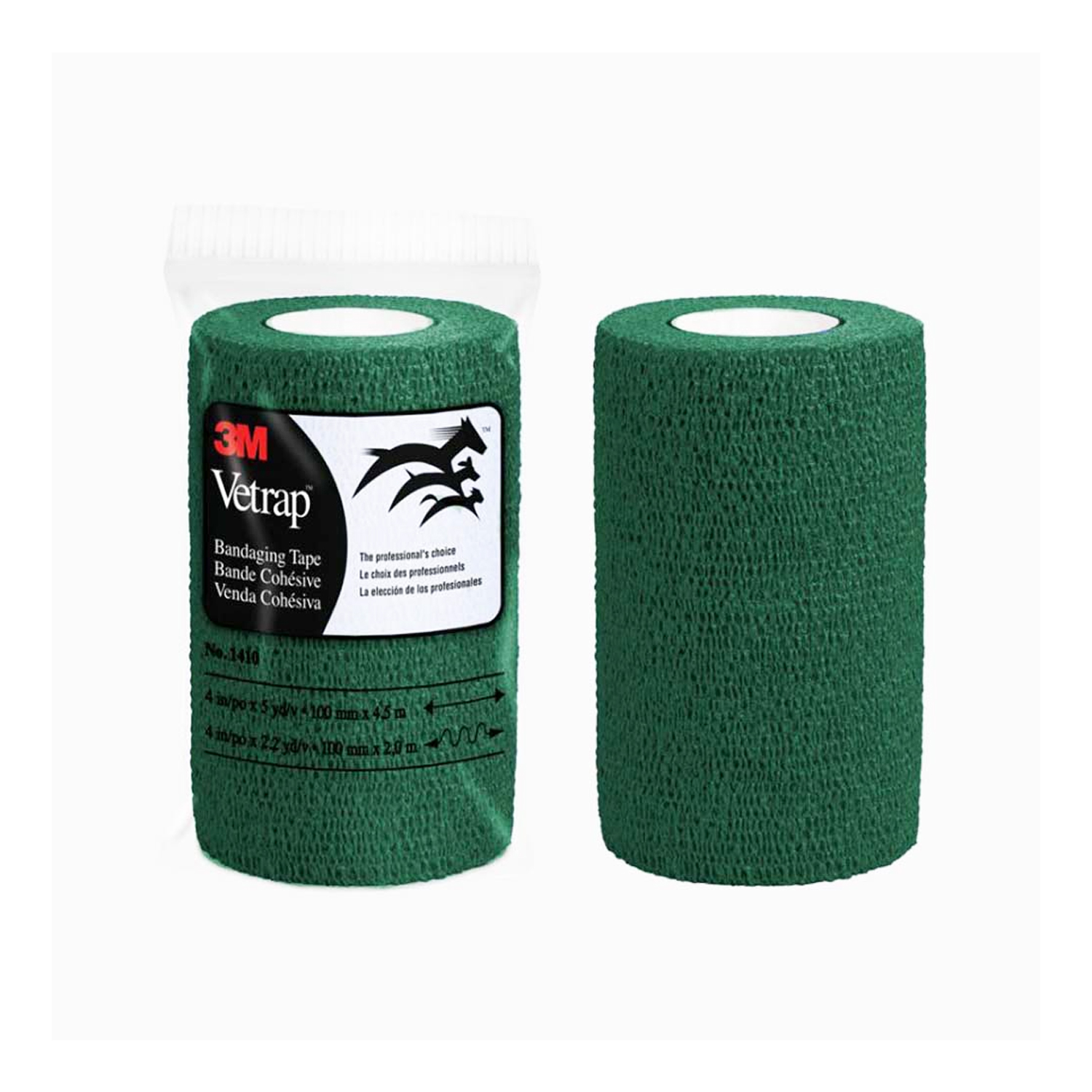 image - 912652157 - Fascia elastica verde da 10cmx2,30m per protezione ferite, supporto tendini e articolazioni, contenzioni post-operatorie e fasciatura della coda negli animali. - 0007037_2.jpg