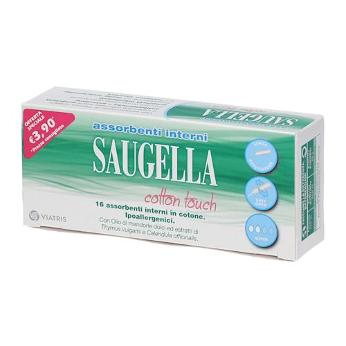 image - 933442422 - SAUGELLA COTTON TOUCH ASSORBENTI INTERNI MINI 16 PEZZI TAGLIO PREZZO - 4703382_1.jpg