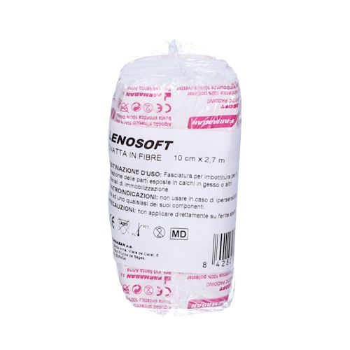 image - 982545663 - Ovatta sintetica bianca di 10cmx2,7m, avvolta in carta, per proteggere la pelle sotto gesso o bendaggi, mantenendo elasticità e traspirabilità. - 0007032_2.jpg
