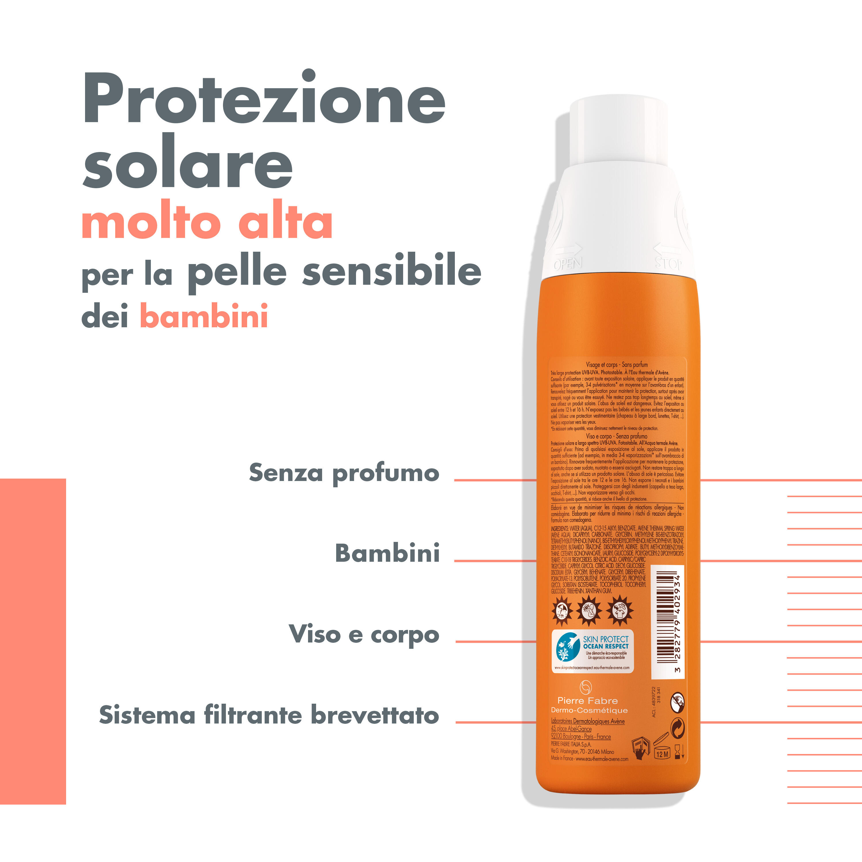 image - 932524236 - EAU THERMALE AVENE SPRAY SOLARE SPF 30 BAMBINO 200 ML - 7853614_3.jpg