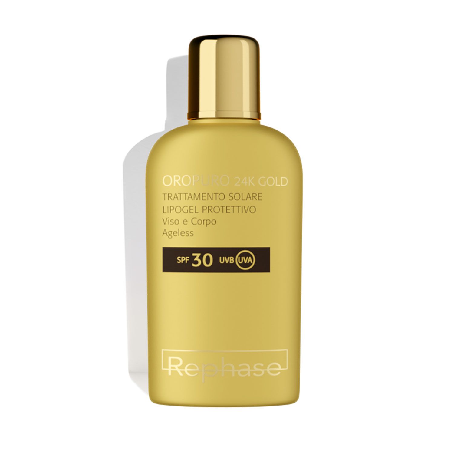 Rephase Oropuro 24k Gold Gel Solare SPF 30 Viso Corpo 150ml