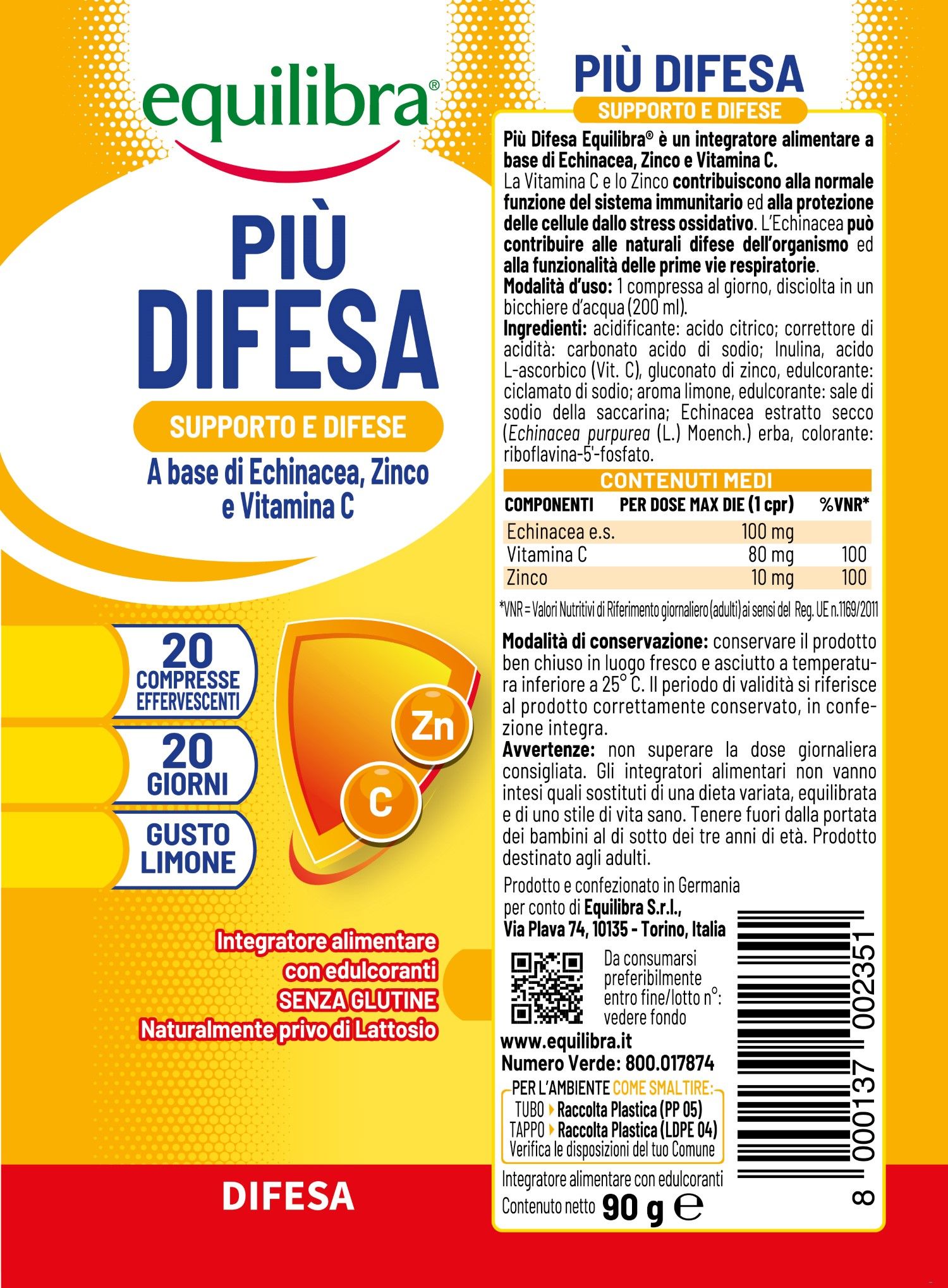 image - 975922307 - PIU' DIFESA GUSTO LIMONE 20 COMPRESSE EFFERVESCENTI - 4732944_2.jpg
