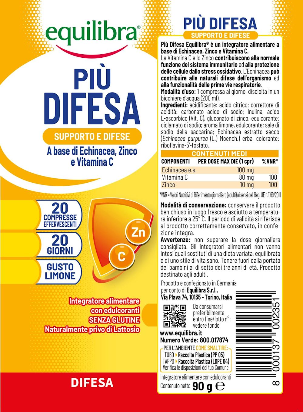 image - 975922307 - PIU' DIFESA GUSTO LIMONE 20 COMPRESSE EFFERVESCENTI - 4732944_2.jpg