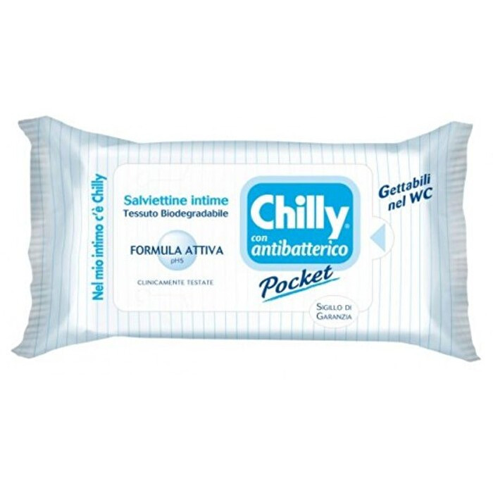 Chilly Salviette Pocket Antibatteriche 12 Pezzi