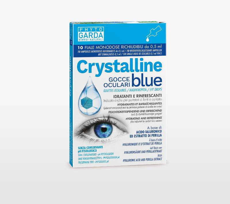 Crystalline Blue Gocce occhi Monodose 10 Fiale