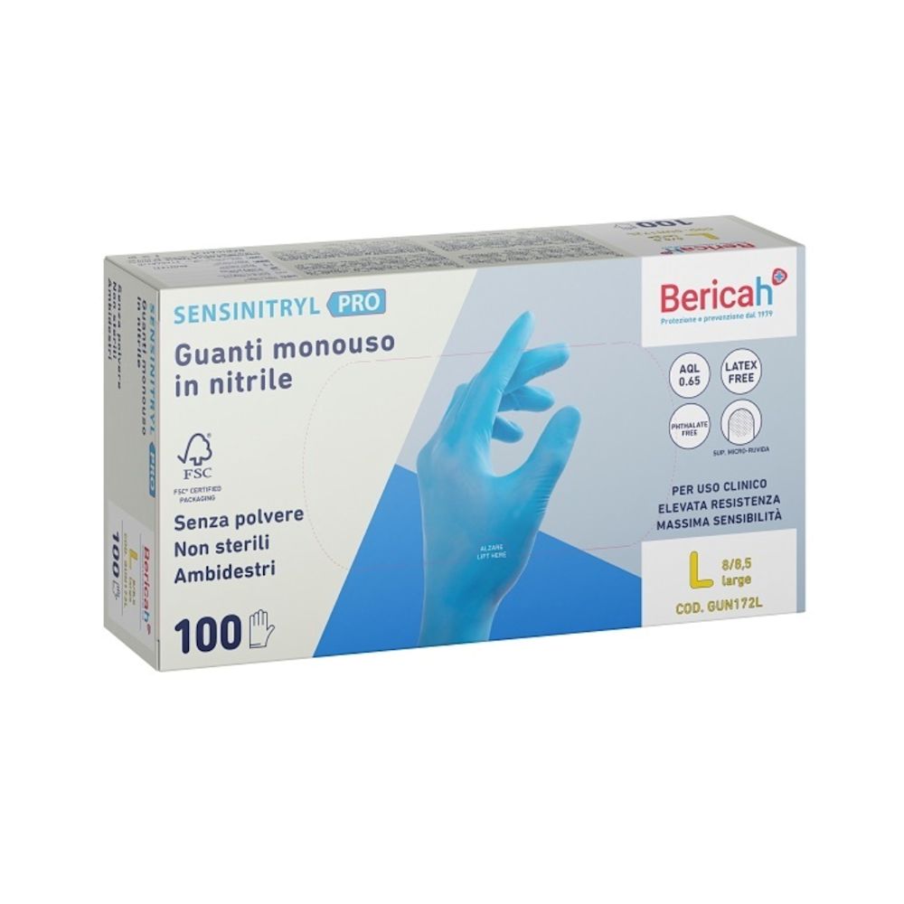 image - 985625488 - GUANTO MONOUSO SENSINITRYL PRO IN NITRILE LARGE 100 PEZZI - 4864174_2.jpg