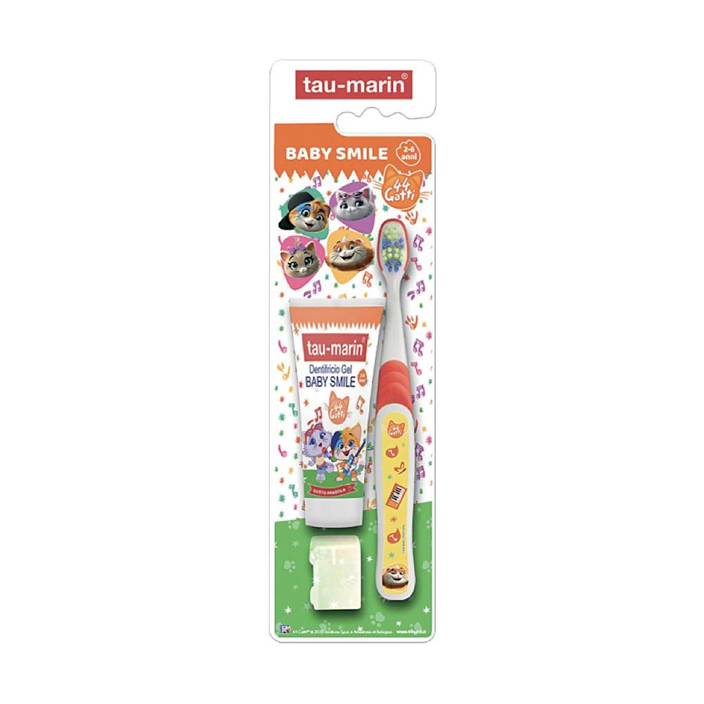 image - 944100460 - TAU MARIN SET BABY SMILE SPECIAL EDITION 44 GATTI DENTIFRICIO FRAGOLA 20 ML + SPAZZOLINO - 4704110_2.jpg