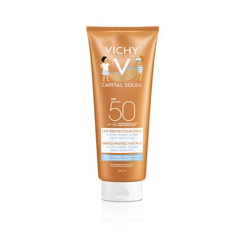 image - 921895684 - Latte solare per la pelle delicata dei bambini , offre una protezione molto alta SPF 50 contro raggi UVB e UVA. La formula ipoallergenica , senza profumo e parabeni, è resistente all'acqua e previene scottature. - 7891262_2.jpg