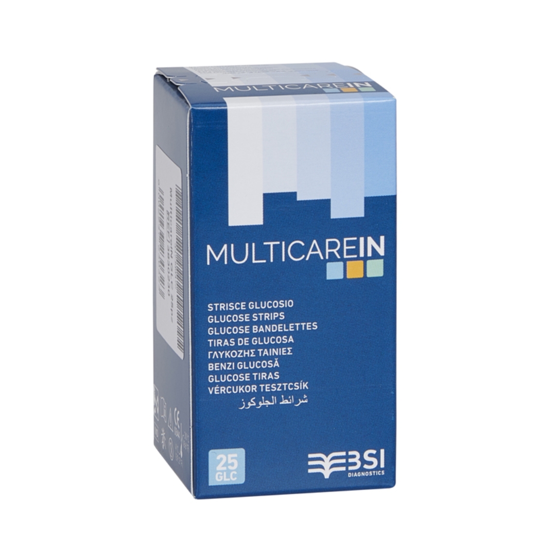 image - 937388472 - STRISCE MISURAZIONE GLICEMIA MULTICARE IN GLUCOSIO ELETTRODO 25 PEZZI - 4864465_2.jpg