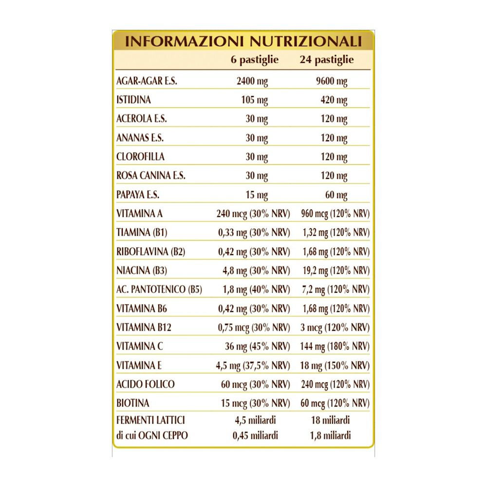 image - 925200204 - AGAR AGAR T CON FERMENTI LATTICI E CLOROFILLA 180 PASTIGLIE - 4720257_6.jpg