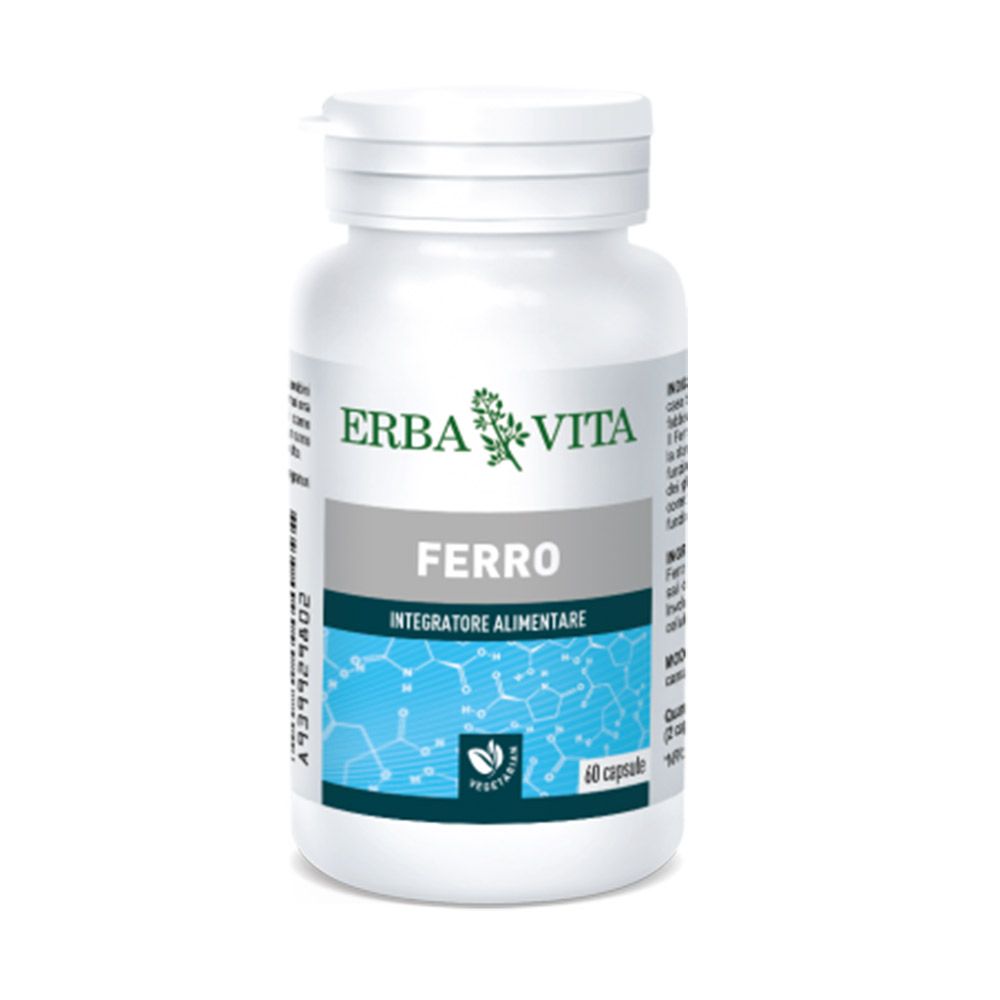 Erba Vita Ferro Integratore Ferro 60 Capsule