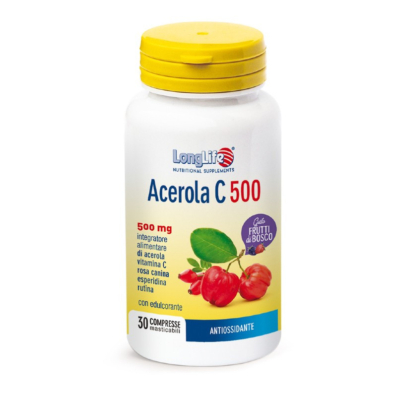 Acerola C500 Frutti Di Bosco Integratore 30 Compresse