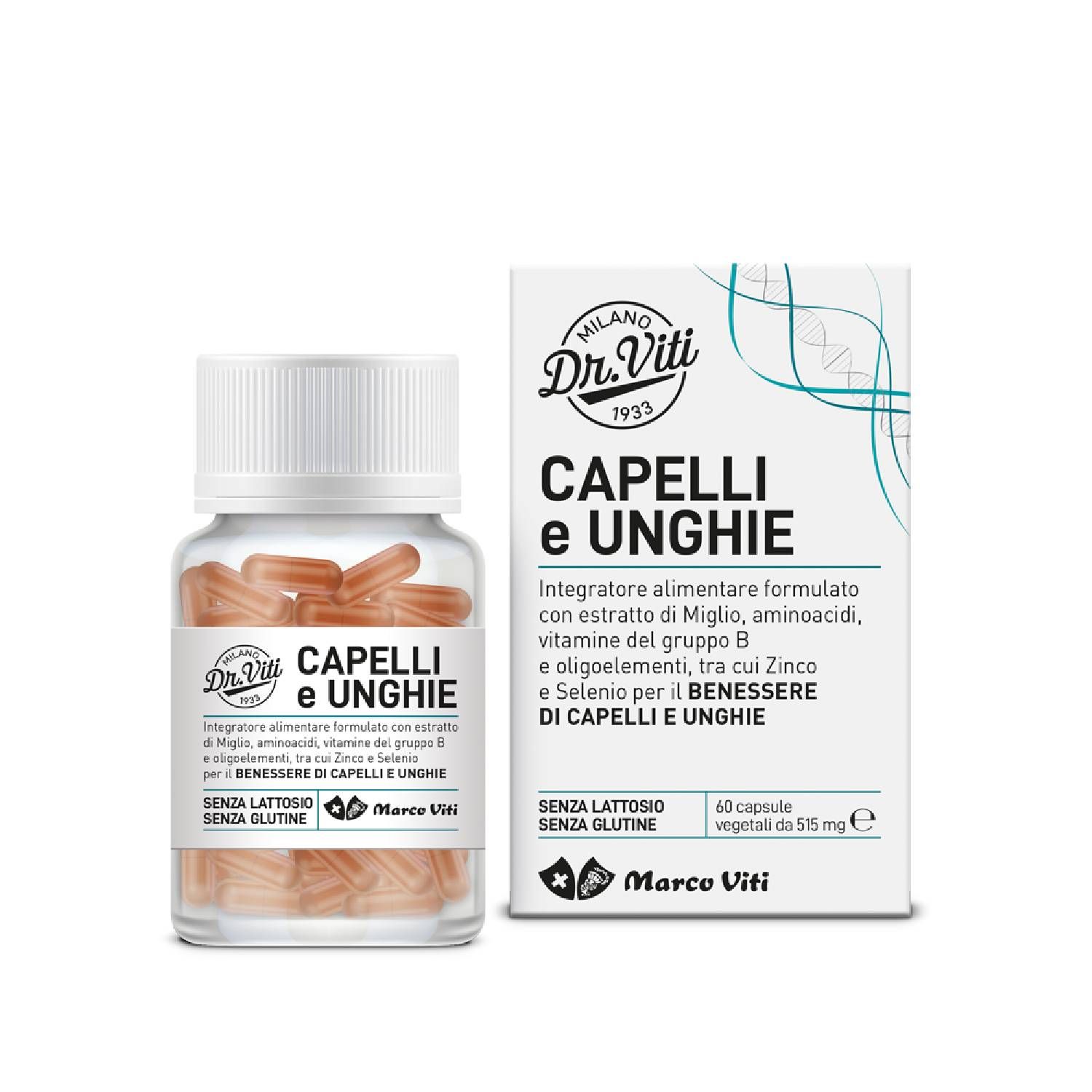 Dr Viti Abbinata Integratore Capelli Unghie 120 Capsule