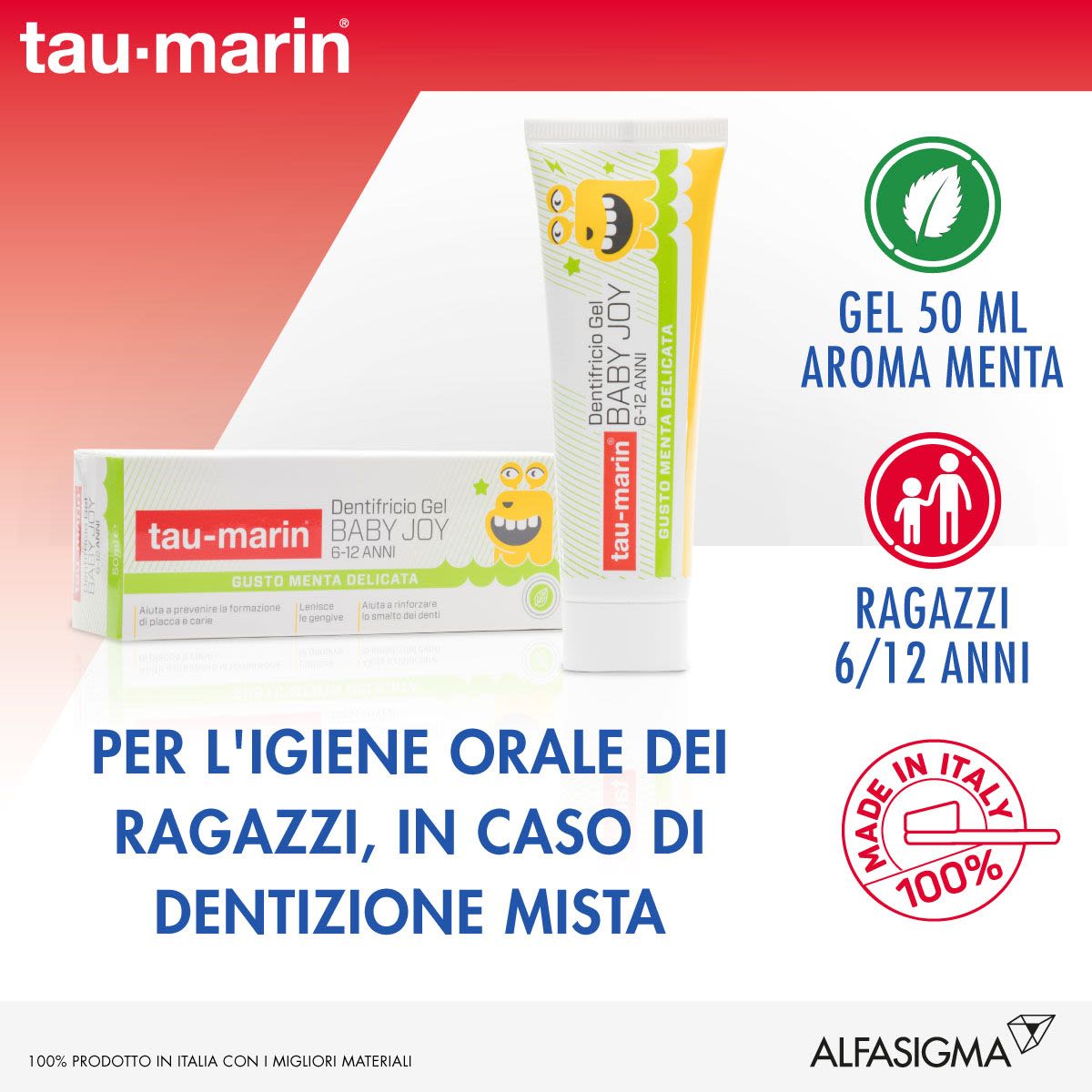 image - 971298120 - Tau-Marin Dentifricio Baby Joy 6-12 anni 50ml - 4702914_4.jpg