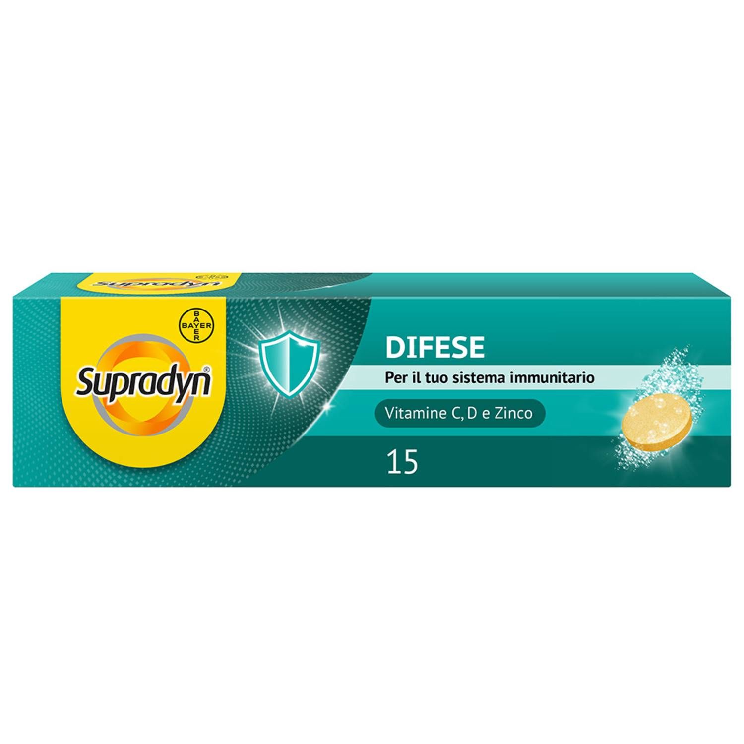 Supradyn Difese Integratore Di Vitamina C D E Zinco 15 Compresse Effervescenti