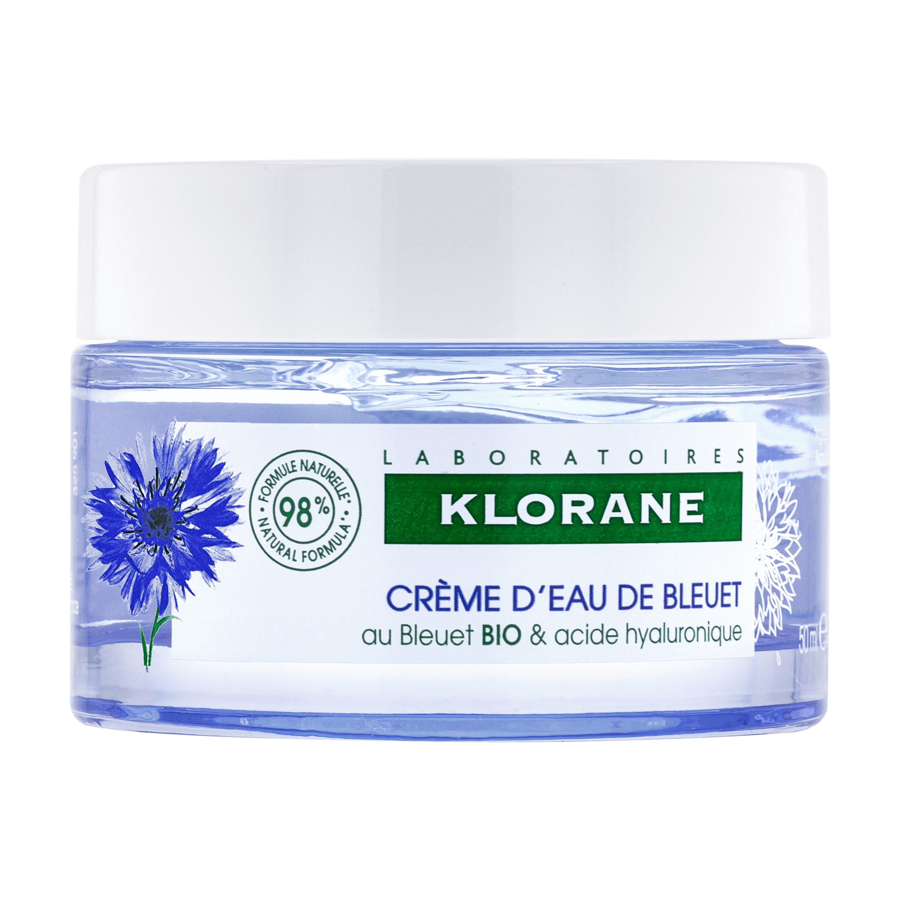 Klorane Gel Crema Risveglio Fresco Fiordaliso Bio Acido Ialuronico 50ml