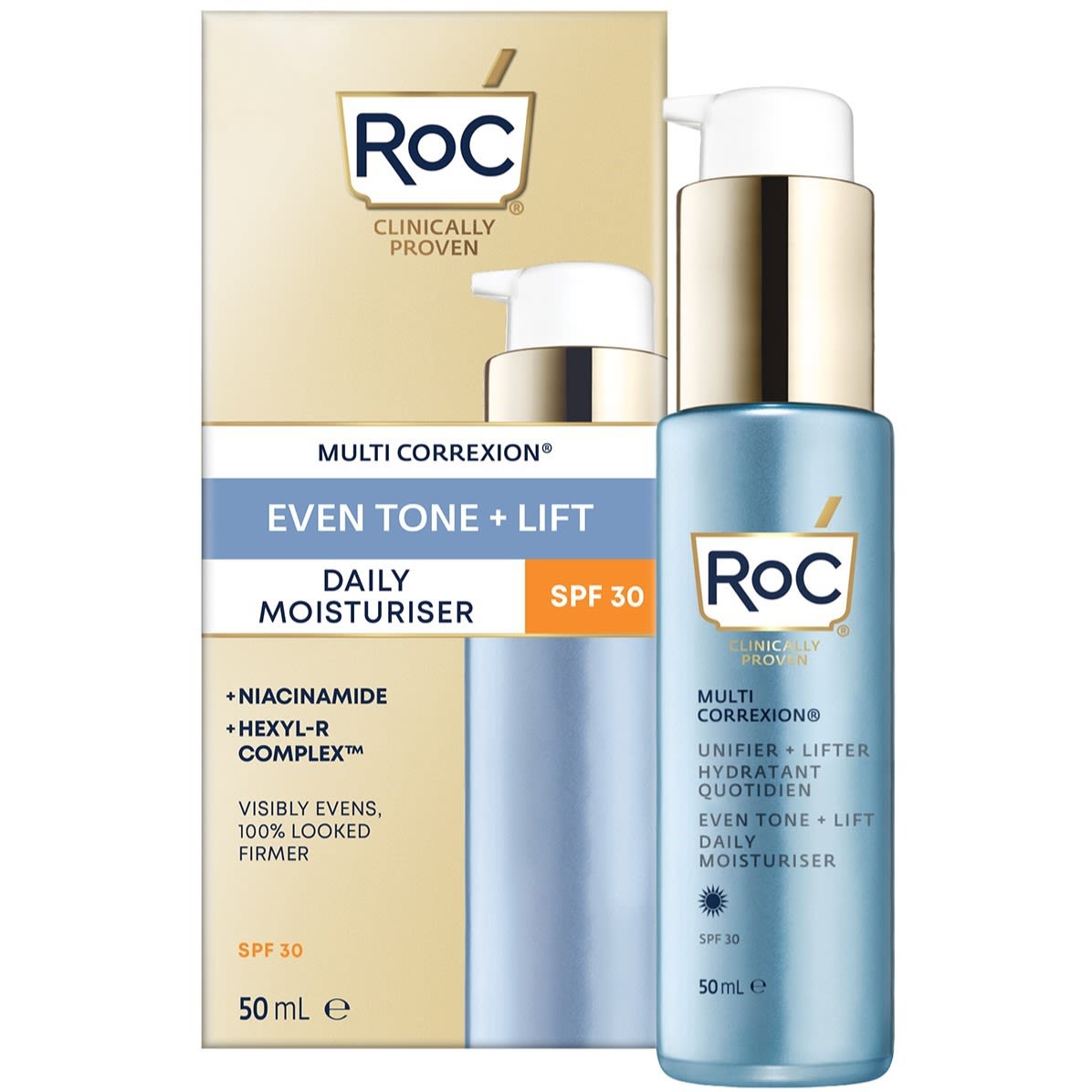 image - 987066964 - ROC MULTI CORREXION EVEN TONE + LIFT DAILY MOISTURIZER SPF30 50 ML - 4745729_2.jpg