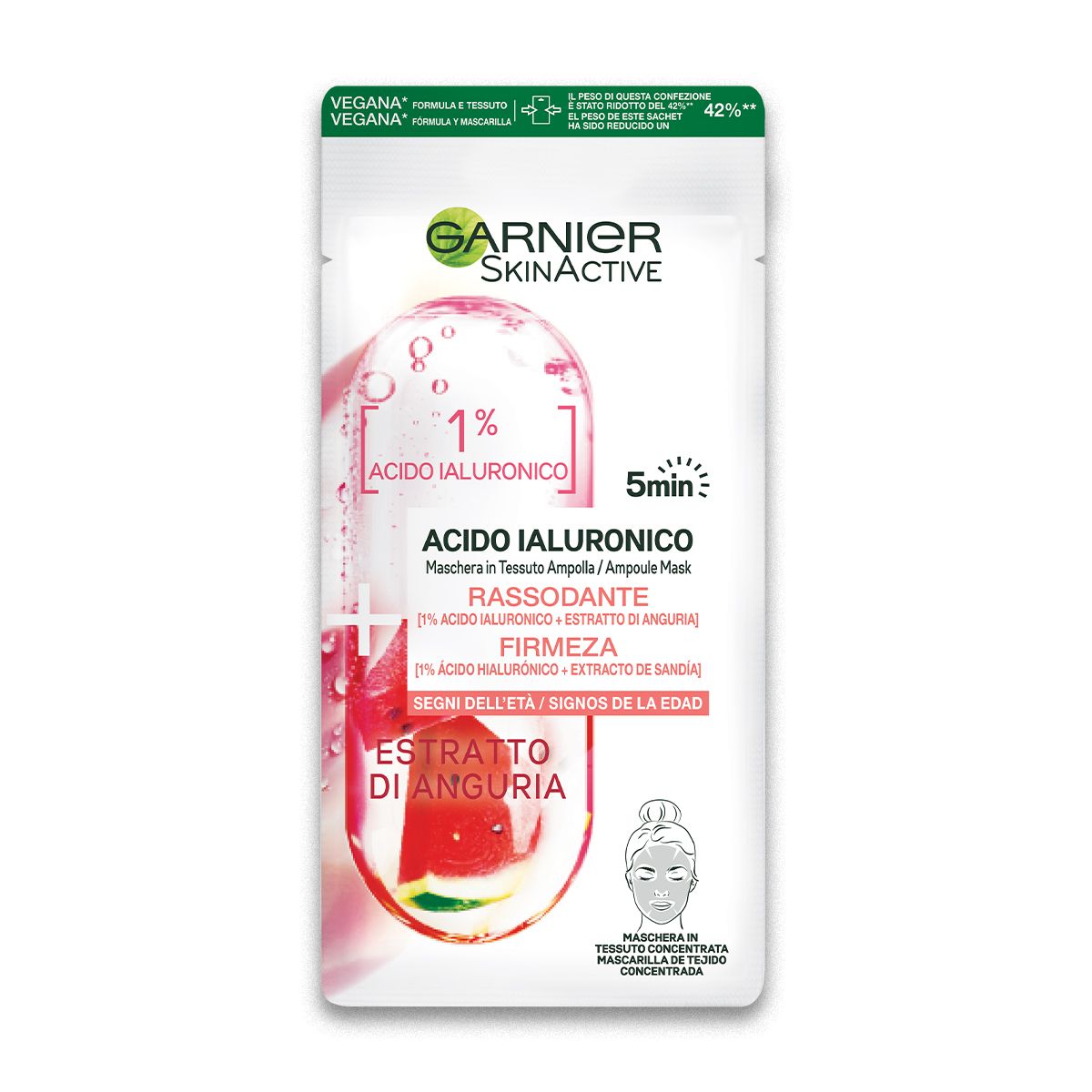 Garnier Maschera Tessuto Ampolla Rassodante Pelle Stanca 15g